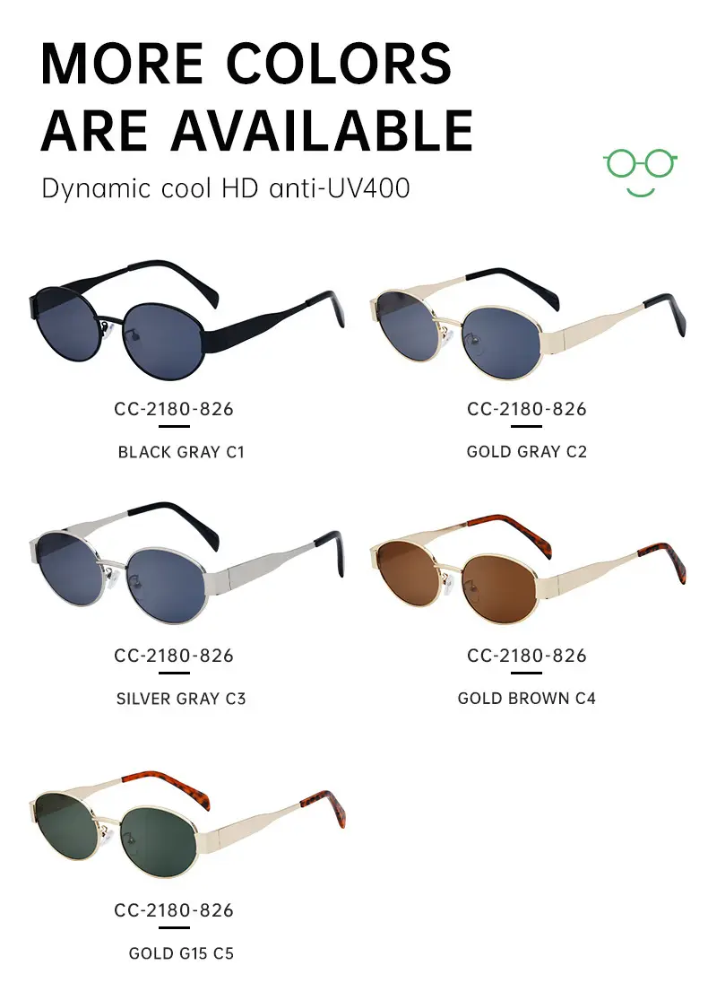 Women's Round Frame Sunglasses White Black — feature 19