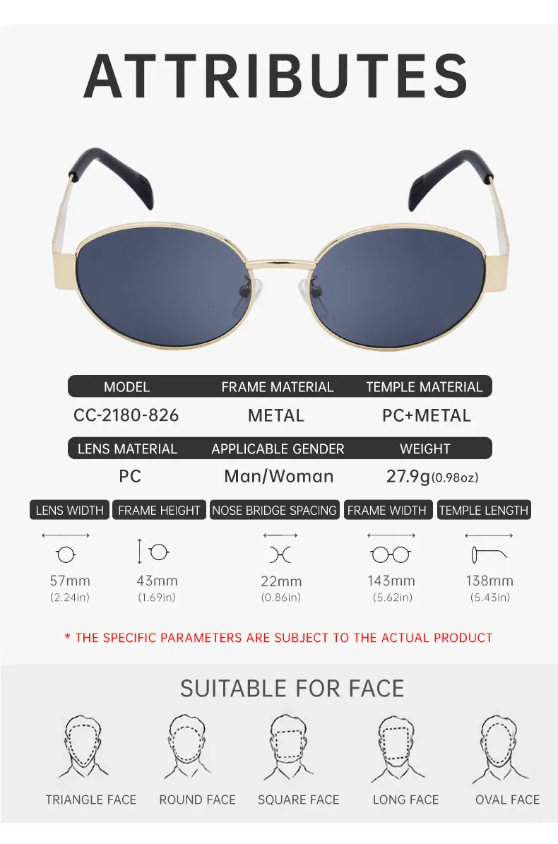 Women's Round Frame Sunglasses White Black — feature 20