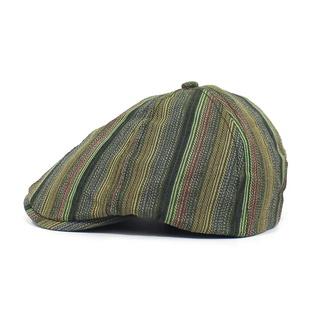 Vintage Striped Duckbill Cap for Women 2025 — feature 10