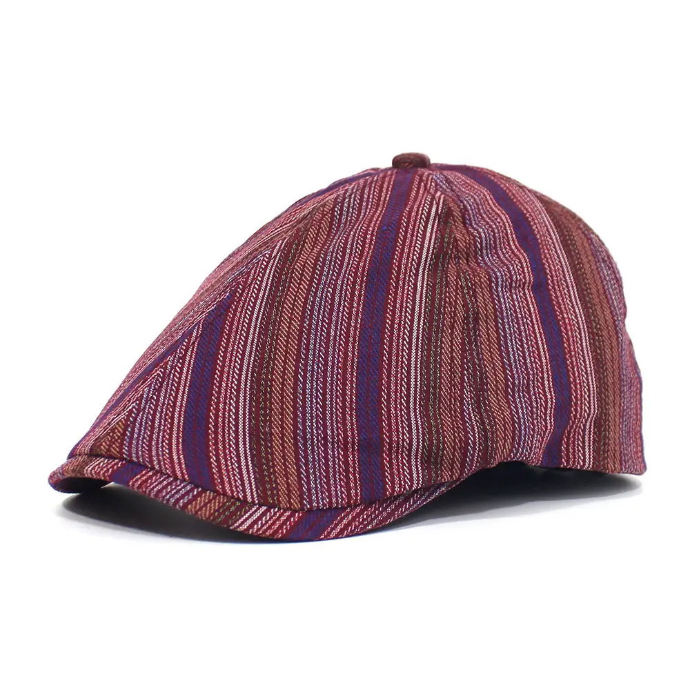 Vintage Striped Duckbill Cap for Women 2025 — feature 20