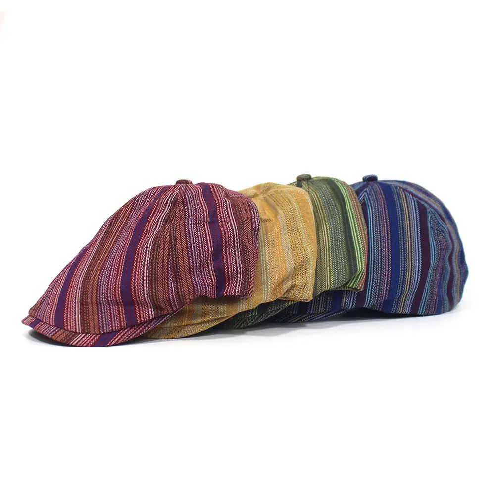 Vintage Striped Duckbill Cap for Women 2025 — feature 7