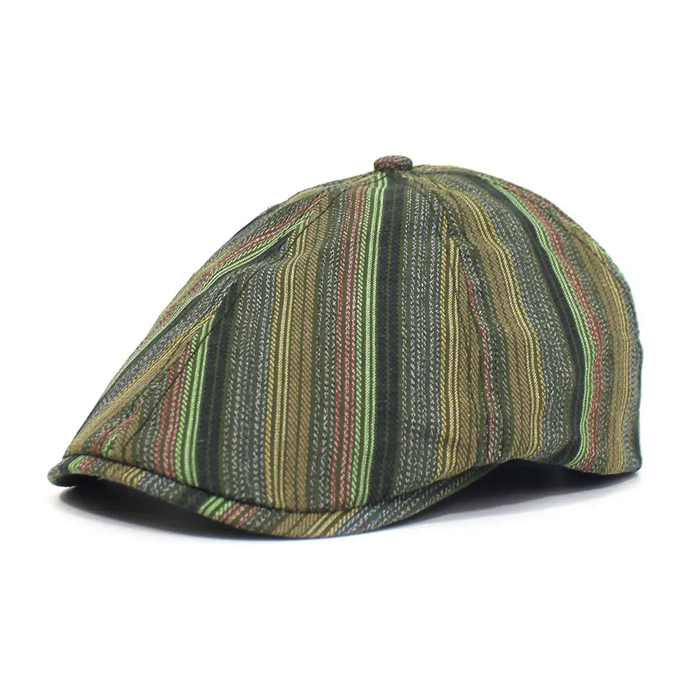Vintage Striped Duckbill Cap for Women 2025 — feature 9