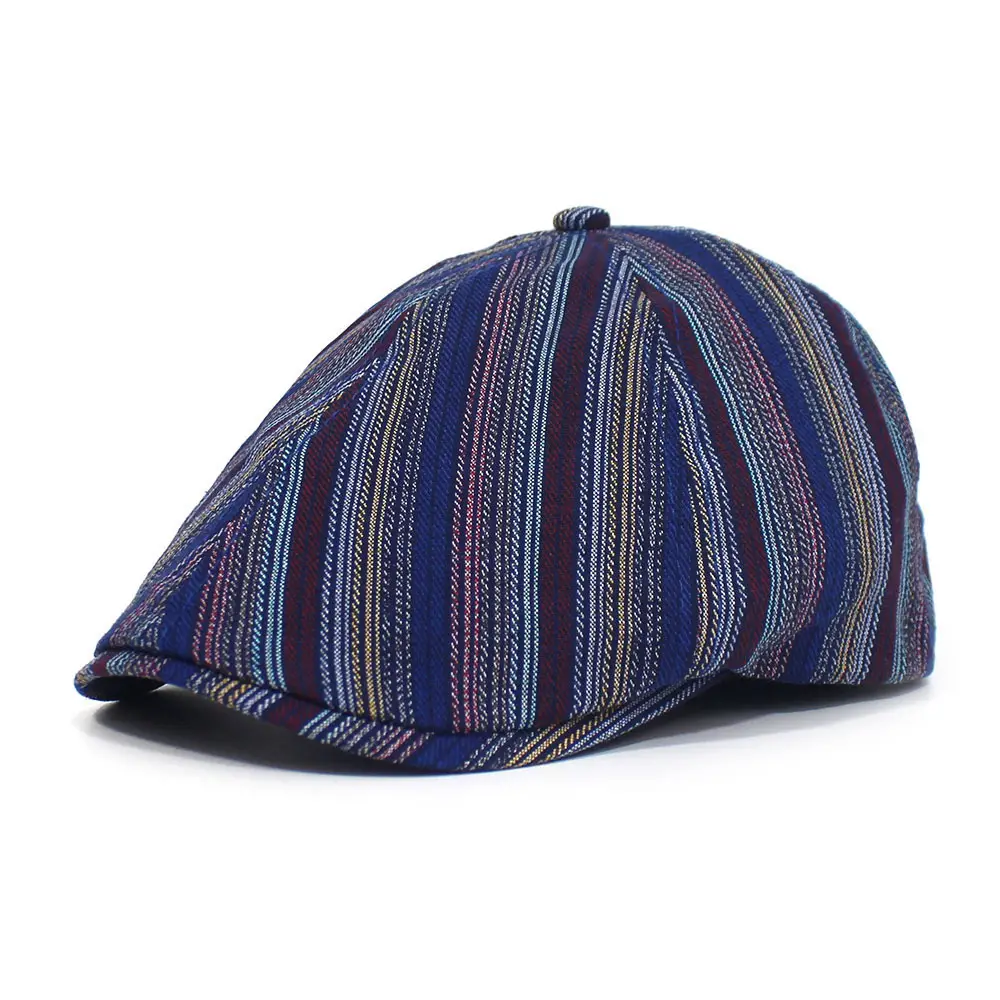 Vintage Striped Duckbill Cap for Women 2025 - Image 3