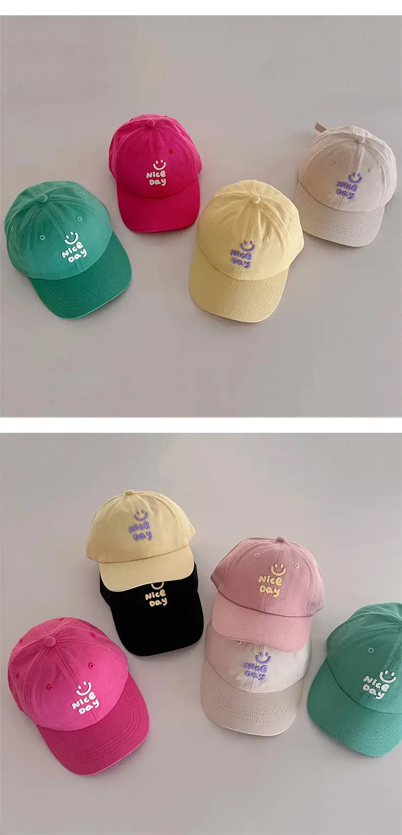 Girls White Letter Cap Sun Hat Cap Boys Baseball Cap — feature 4