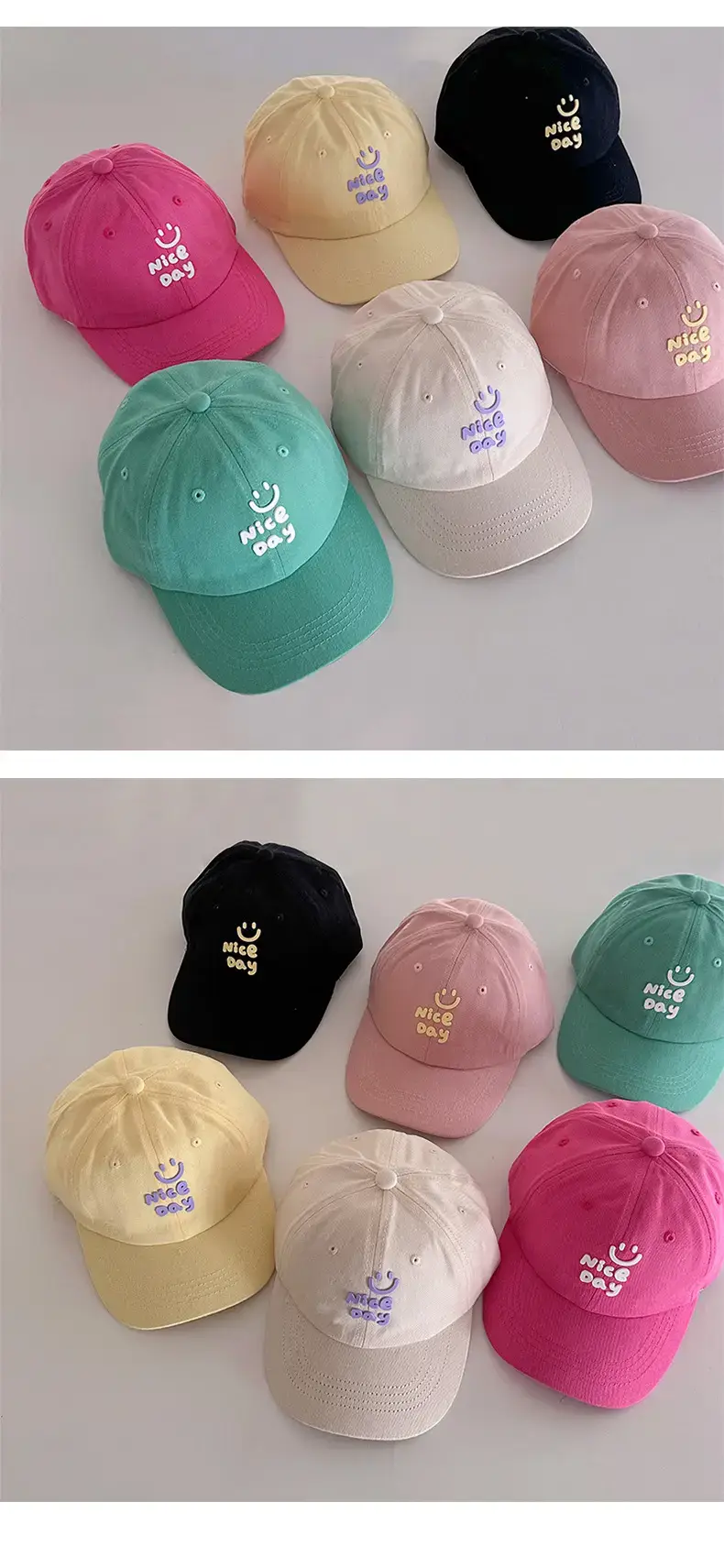 Girls White Letter Cap Sun Hat Cap Boys Baseball Cap — feature 5