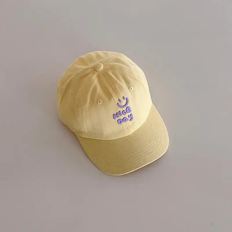 Girls White Letter Cap Sun Hat Cap Boys Baseball Cap