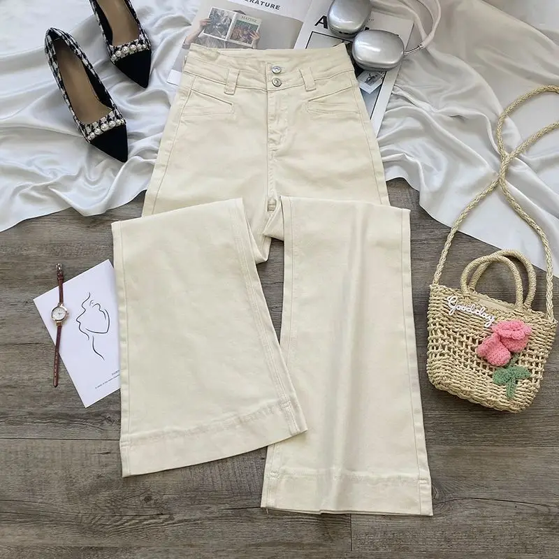 Dark Blue Wide Leg Jeans for Women 2025