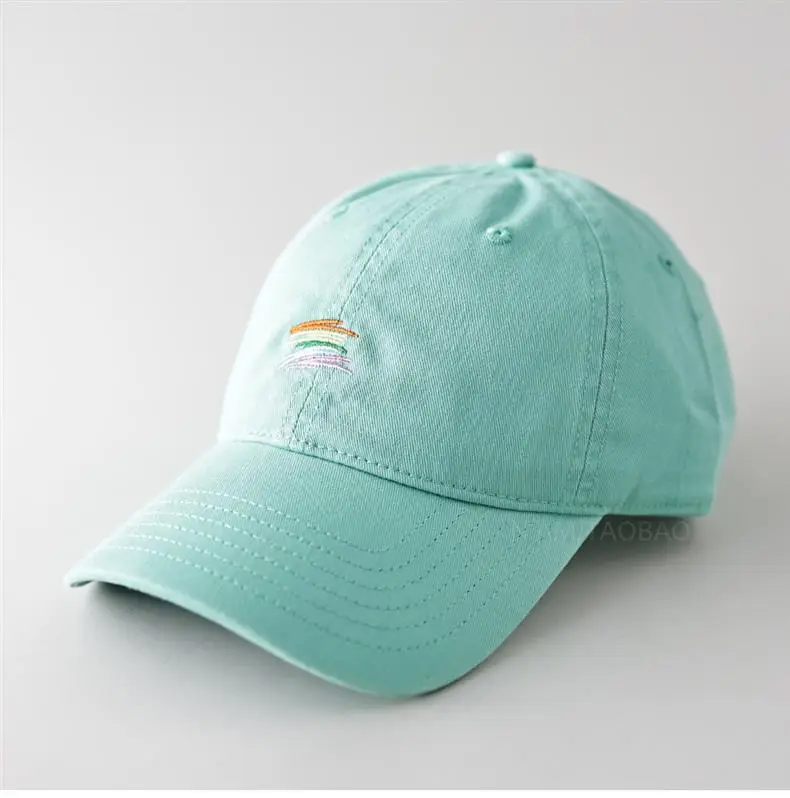 Tiffany Mint Rainbow Embroidered Baseball Cap — feature 4