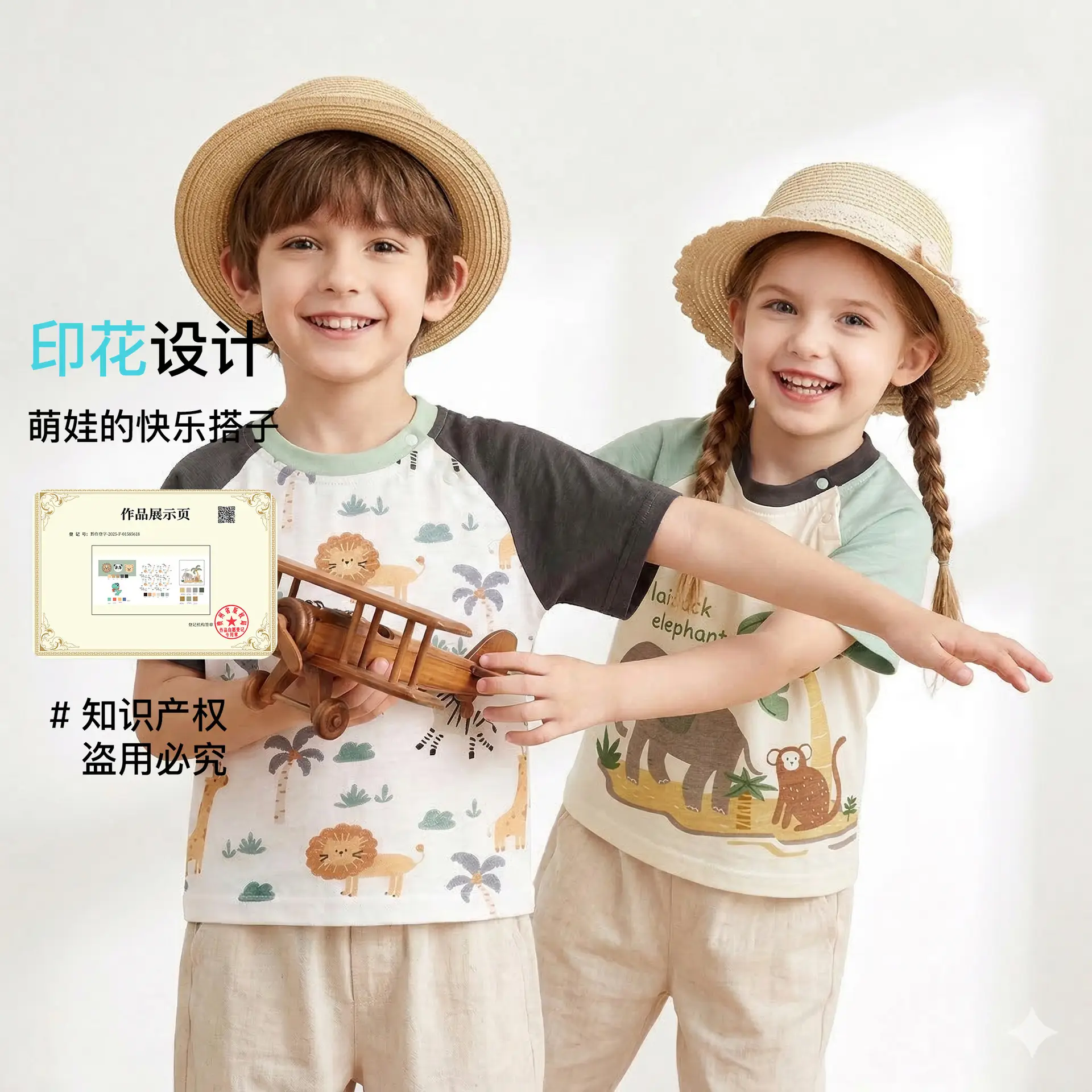 Baby Cartoon Half-Sleeve Top Cotton Summer for Girls