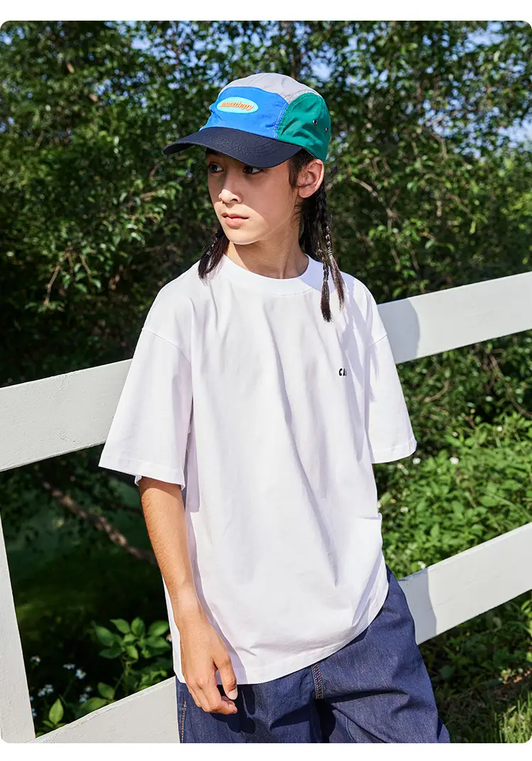 Kids White Retro Mountain T-Shirt for Boys — feature 18