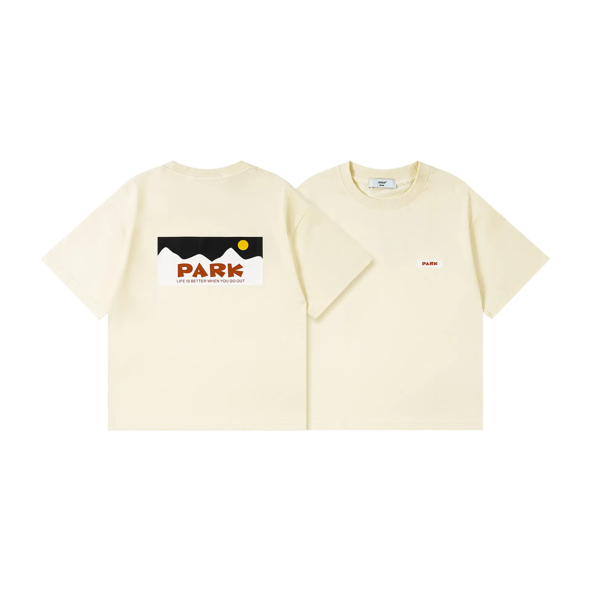 Kids White Retro Mountain T-Shirt for Boys - Image 3