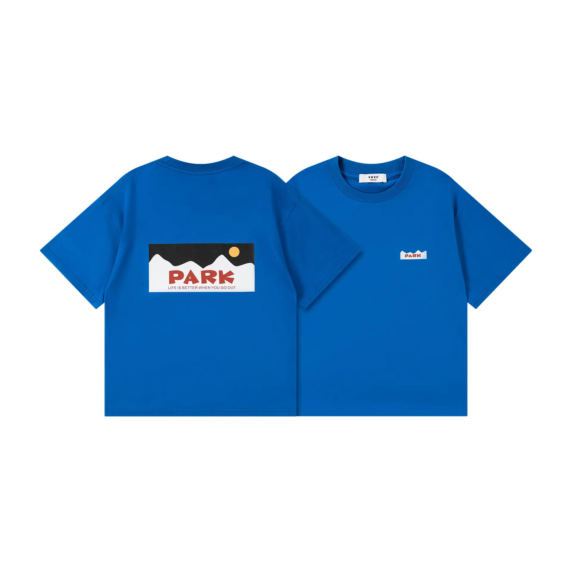 Kids White Retro Mountain T-Shirt for Boys - Image 4