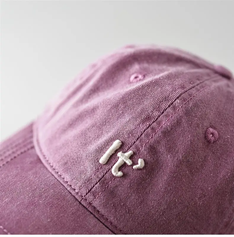 Men's Beige Embroidered Baseball Cap with Letter Design — feature 11