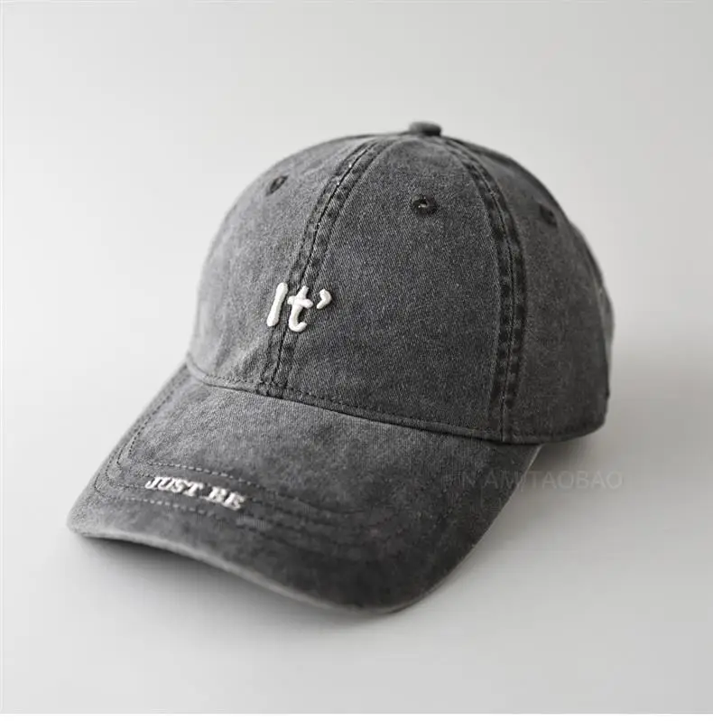 Men's Beige Embroidered Baseball Cap with Letter Design — feature 3