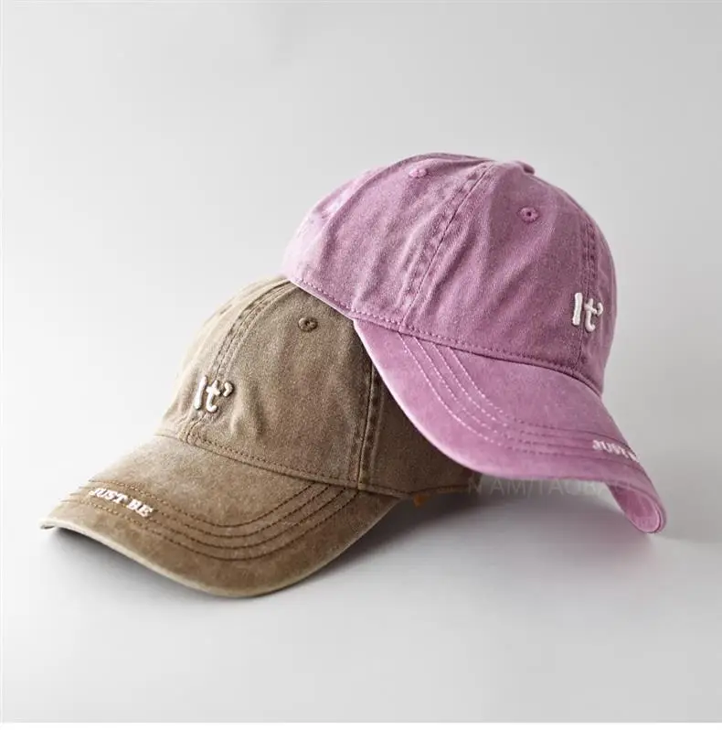 Men's Beige Embroidered Baseball Cap with Letter Design — feature 9