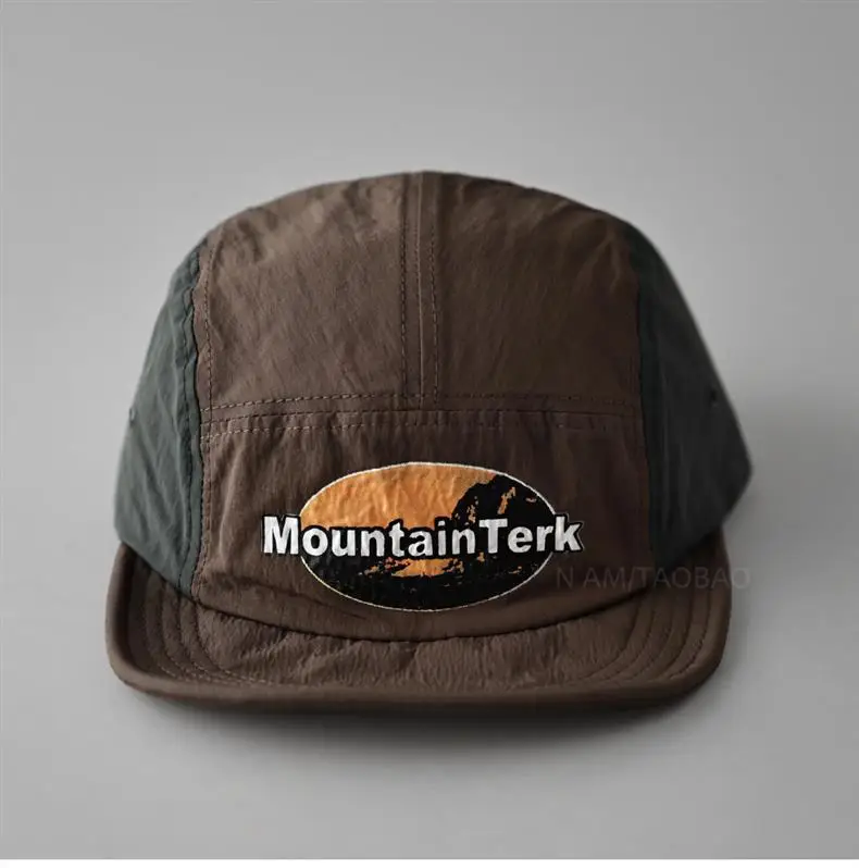 Unisex Mountain Trek Baseball Cap Beige Black — feature 14
