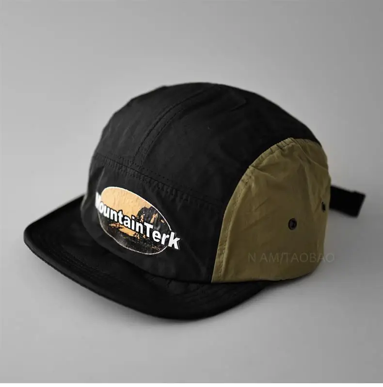 Unisex Mountain Trek Baseball Cap Beige Black — feature 6