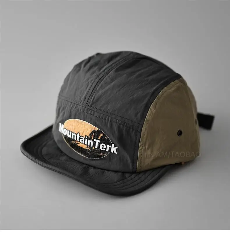 Unisex Mountain Trek Baseball Cap Beige Black — feature 7