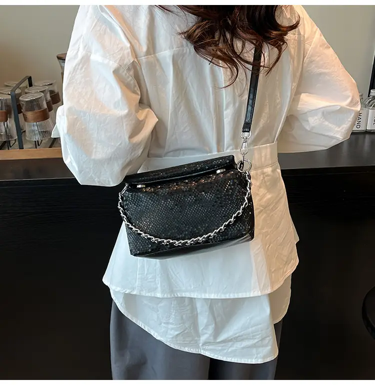 White Pearl-Strap Crossbody Bag for Women — feature 20