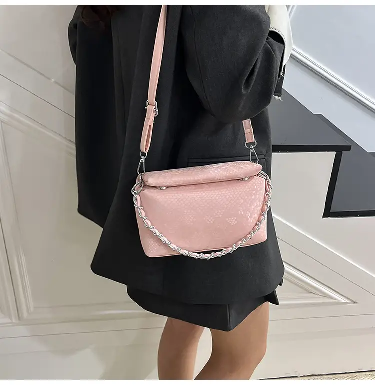 White Pearl-Strap Crossbody Bag for Women — feature 9