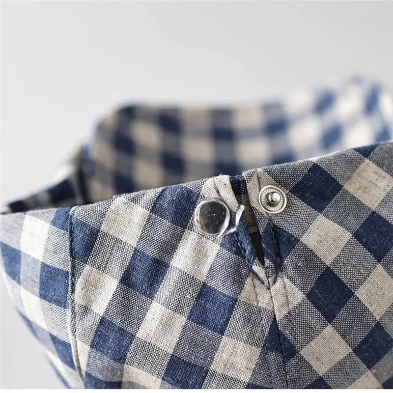 Japanese Plaid Cap for Men Women Casual Outdoor Wear - Image 8