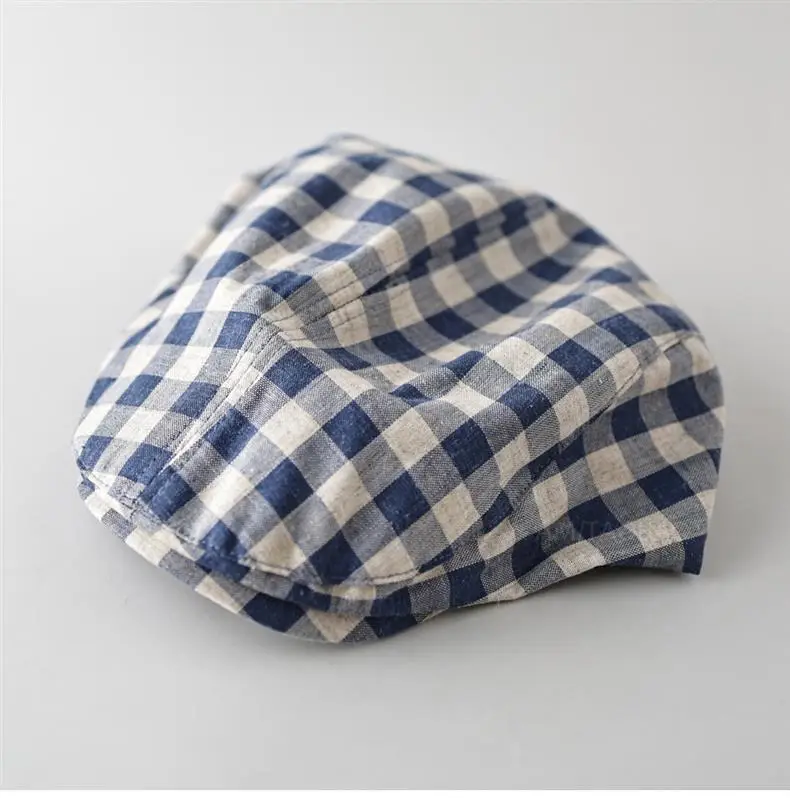 Japanese Plaid Cap for Men Women Casual Outdoor Wear — feature 7
