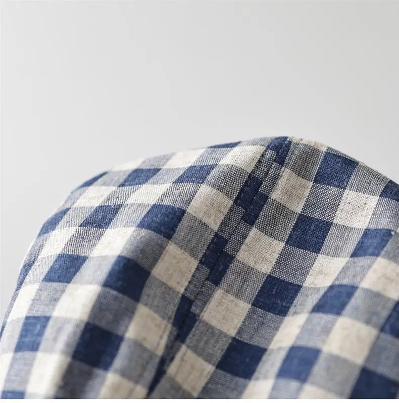 Japanese Plaid Cap for Men Women Casual Outdoor Wear — feature 9