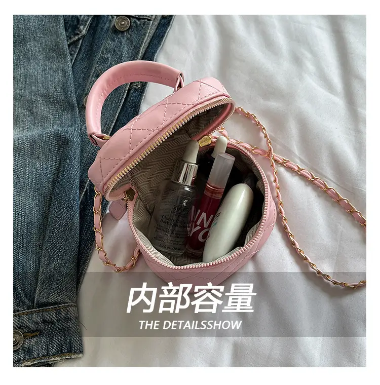 Orange Diamond Mini Chain Shoulder Bag for Women — feature 4