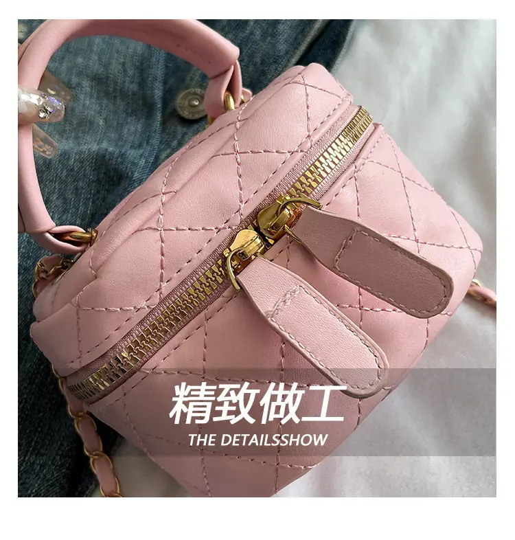Orange Diamond Mini Chain Shoulder Bag for Women — feature 6