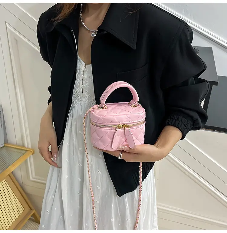 Orange Diamond Mini Chain Shoulder Bag for Women — feature 9