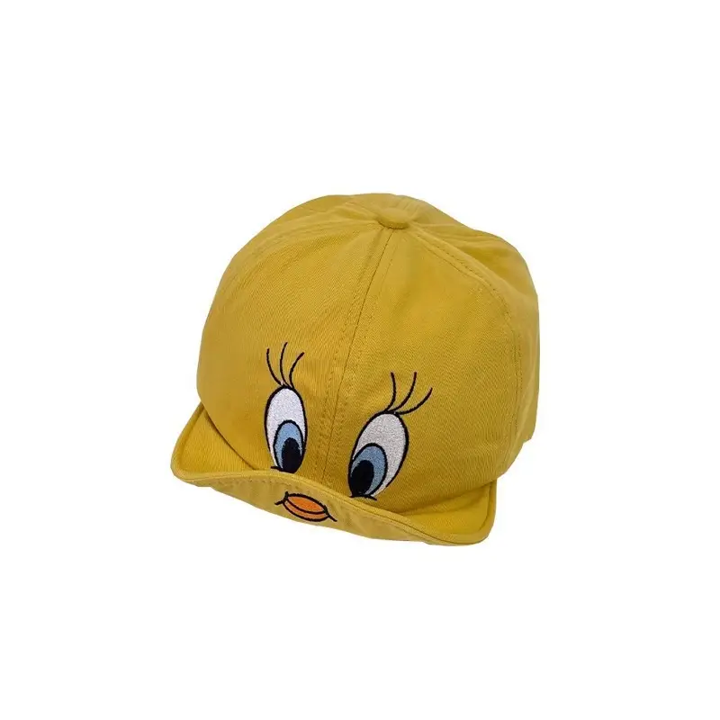 Girls Yellow Duck Cap with Embroidered Design - Image 6