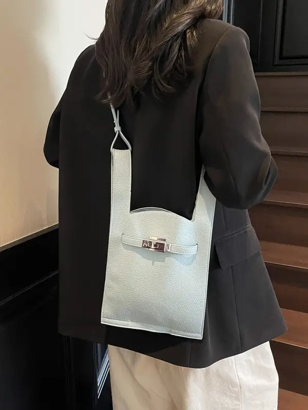 Light Blue Square Shoulder Bag for Women 2026 - Image 7
