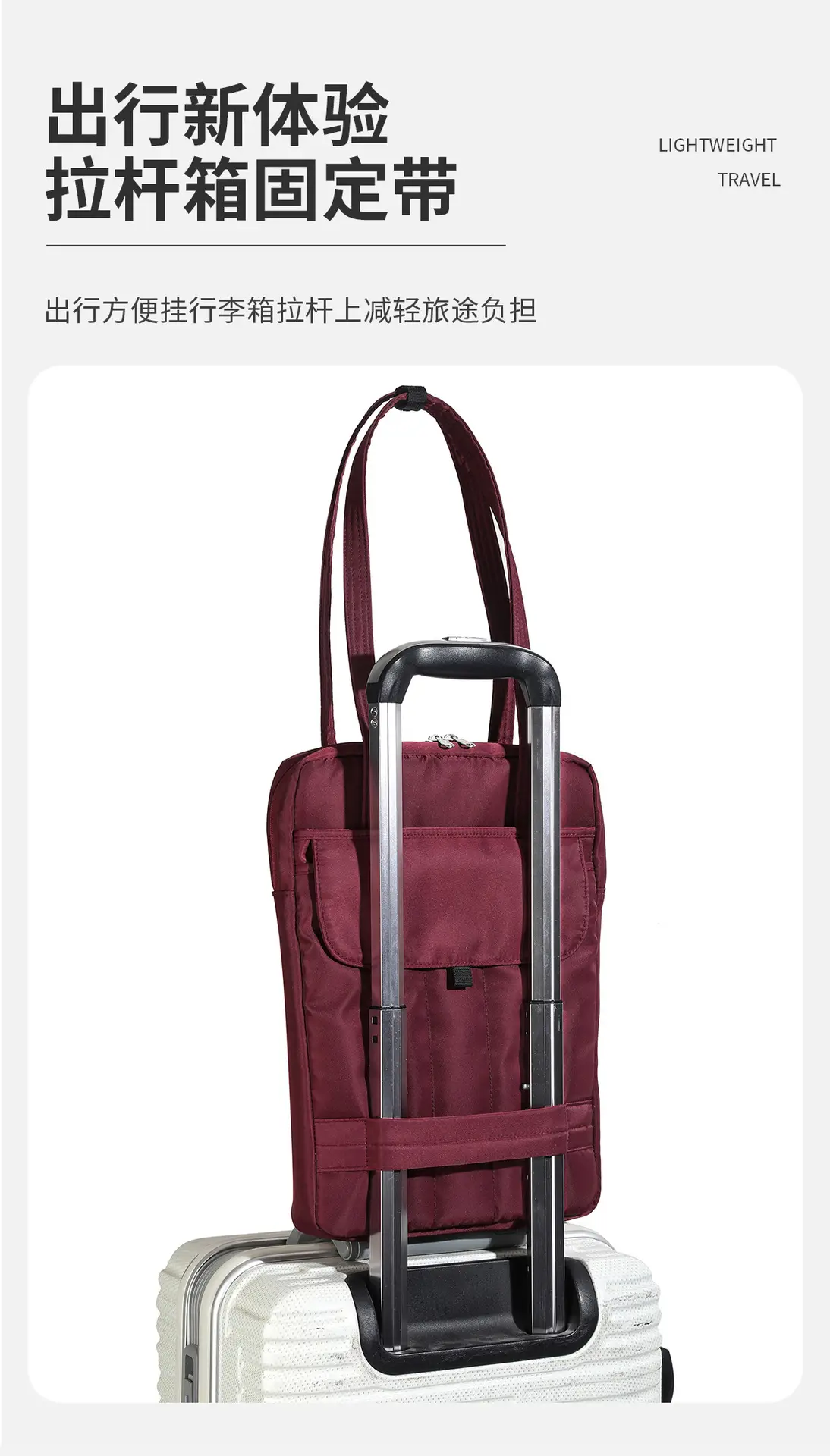 13.3" Laptop Shoulder Bag Maroon Quilted Women — feature 10