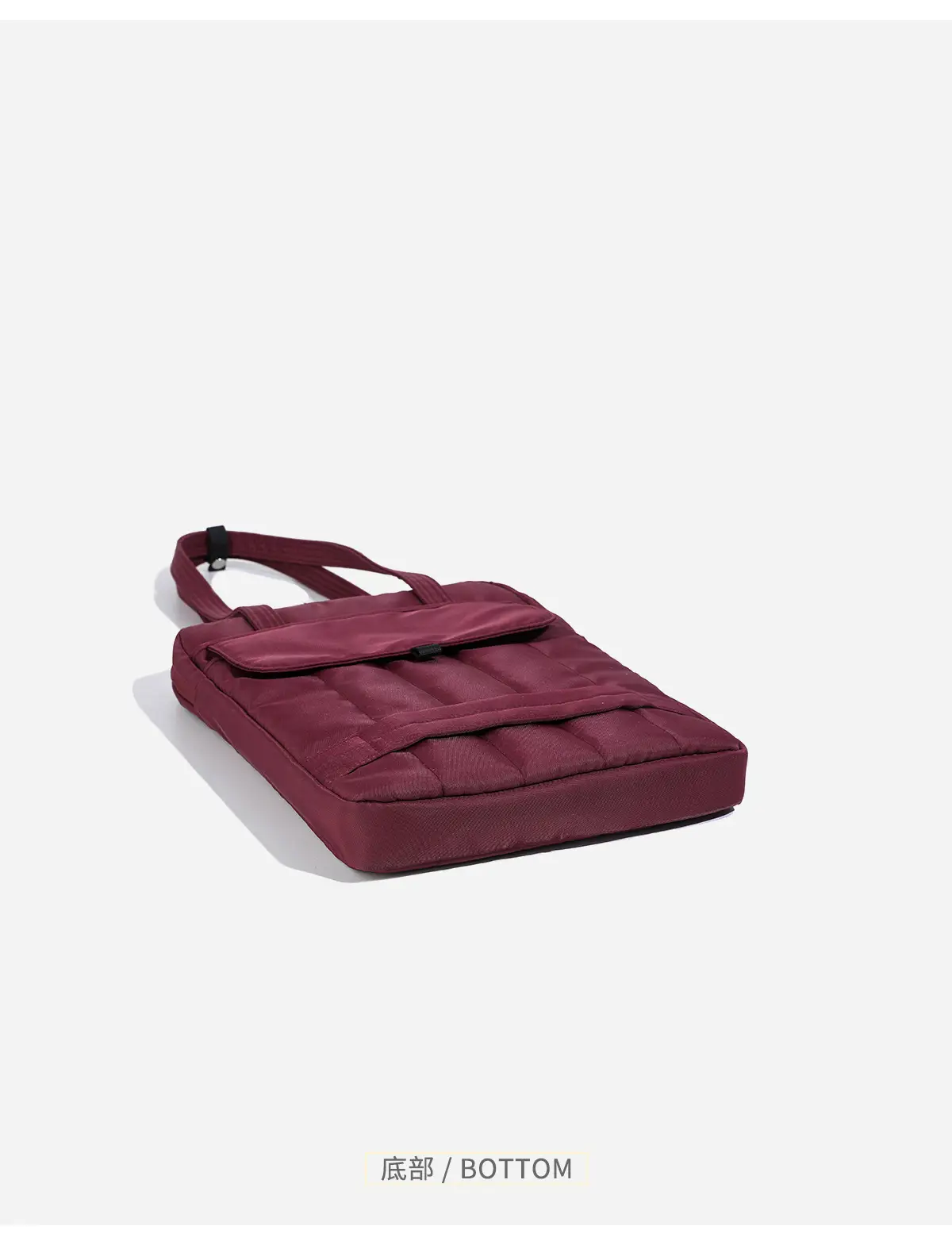 13.3" Laptop Shoulder Bag Maroon Quilted Women — feature 20