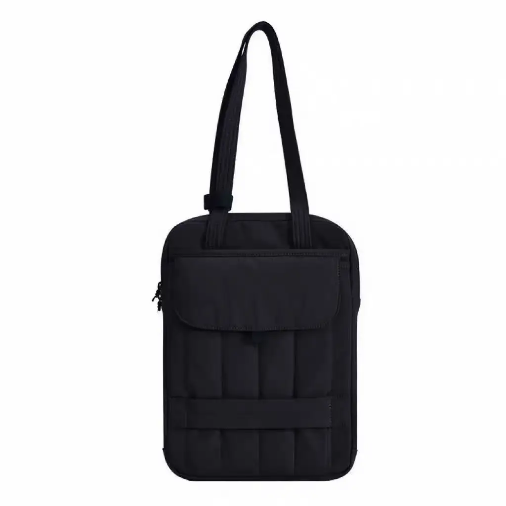 13.3" Laptop Shoulder Bag Maroon Quilted Women - Image 3