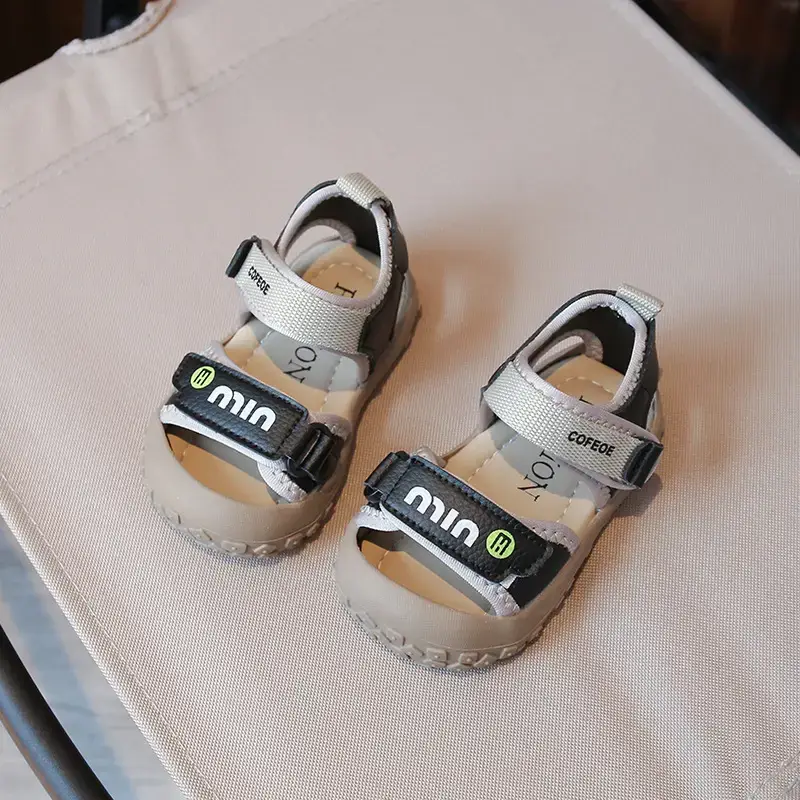 Baby Sandals Baotou Toddler Beach Shoes Soft Sole Non-Slip