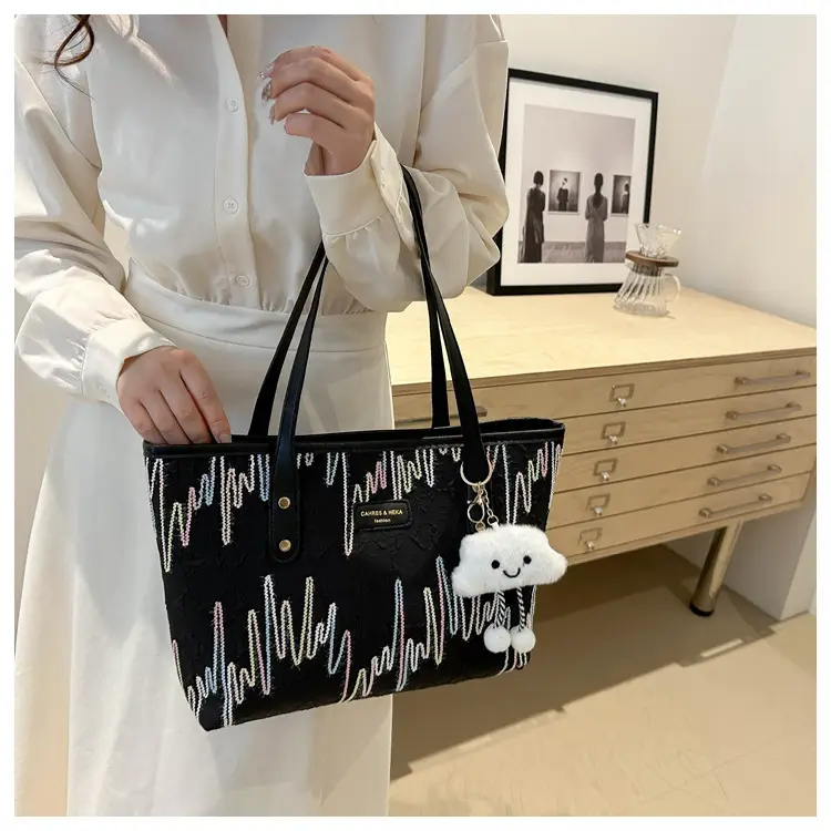 2025 Cute Bear Pendant Tote Bags Women's Shoulder Bags — feature 19