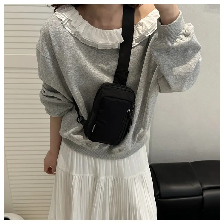 Pink Crossbody Phone Bag for Men Women Travel Commute — feature 9