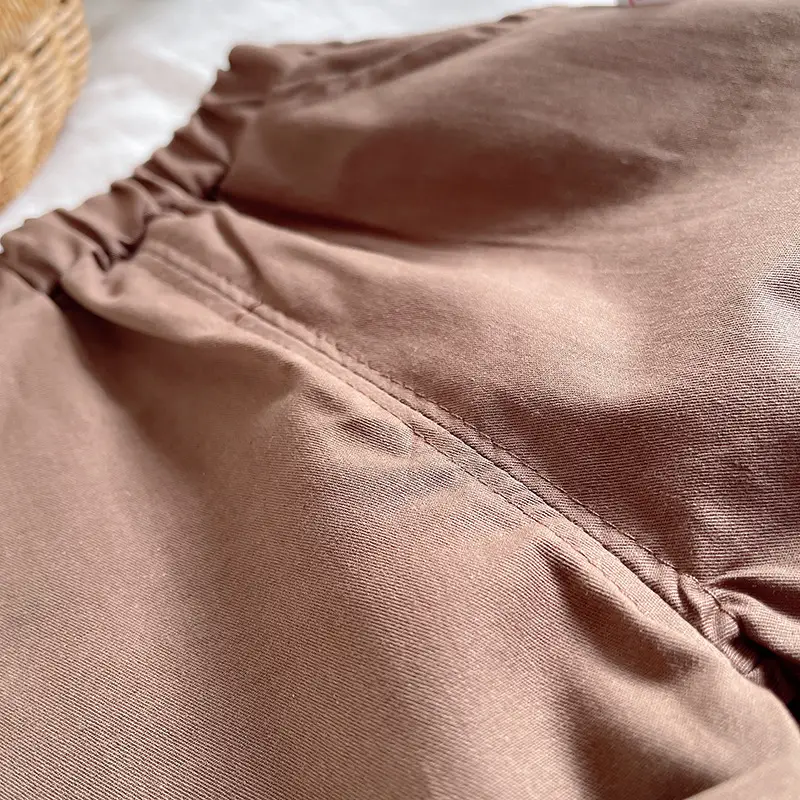 Children's Striped Polo Suit Brown Cotton Kids 2025 — feature 17