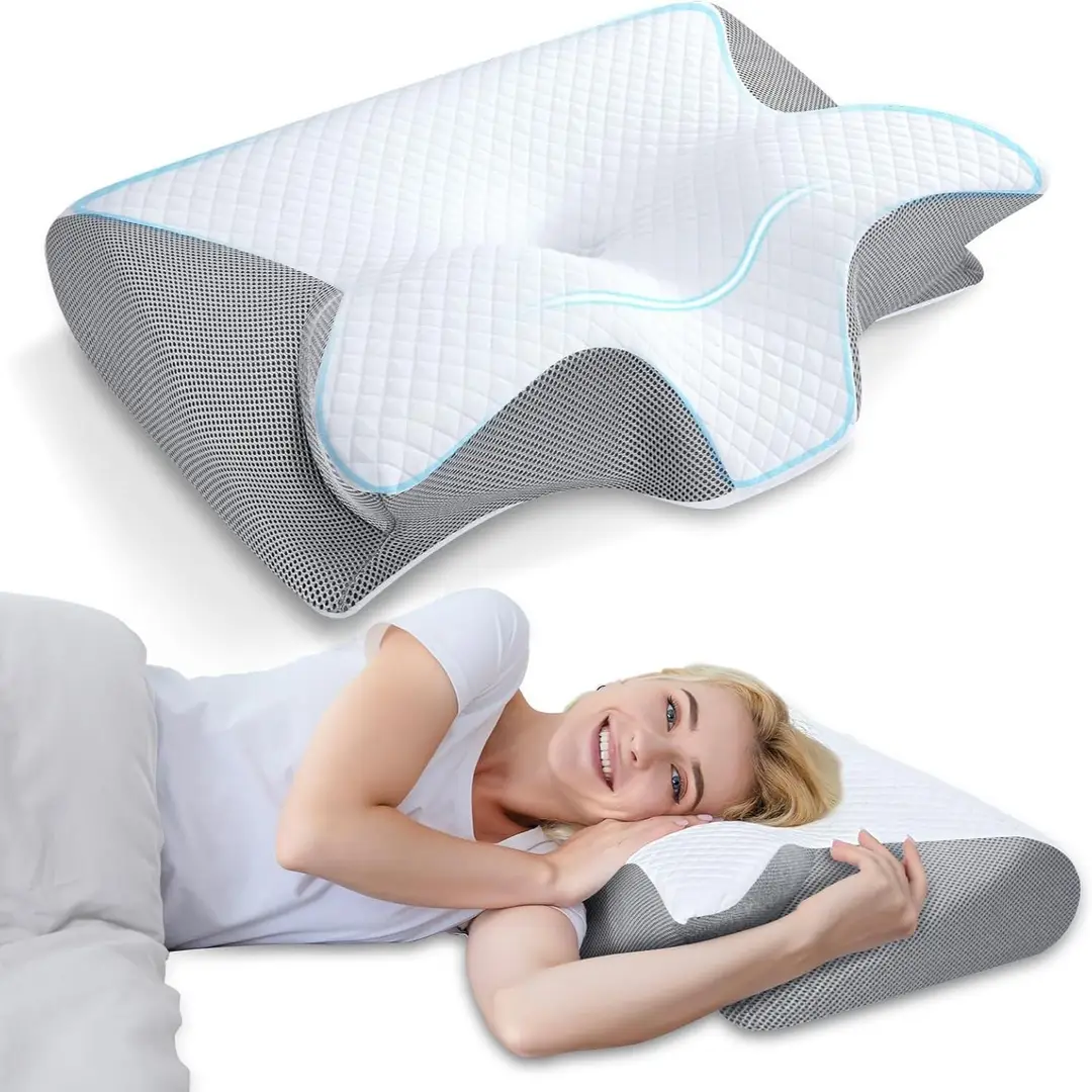 Cross-border Foreign Trade Butterfly Memory Pillow Slow Rebound Memory Foam Pillow Pillow Core Cervical Pillow Butterfly Neck Pillow Corner Pillow - Image 19