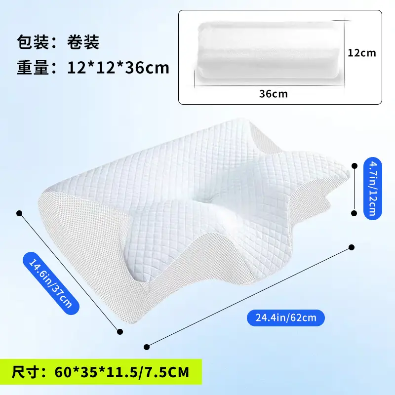 Cross-border Foreign Trade Butterfly Memory Pillow Slow Rebound Memory Foam Pillow Pillow Core Cervical Pillow Butterfly Neck Pillow Corner Pillow - Image 12