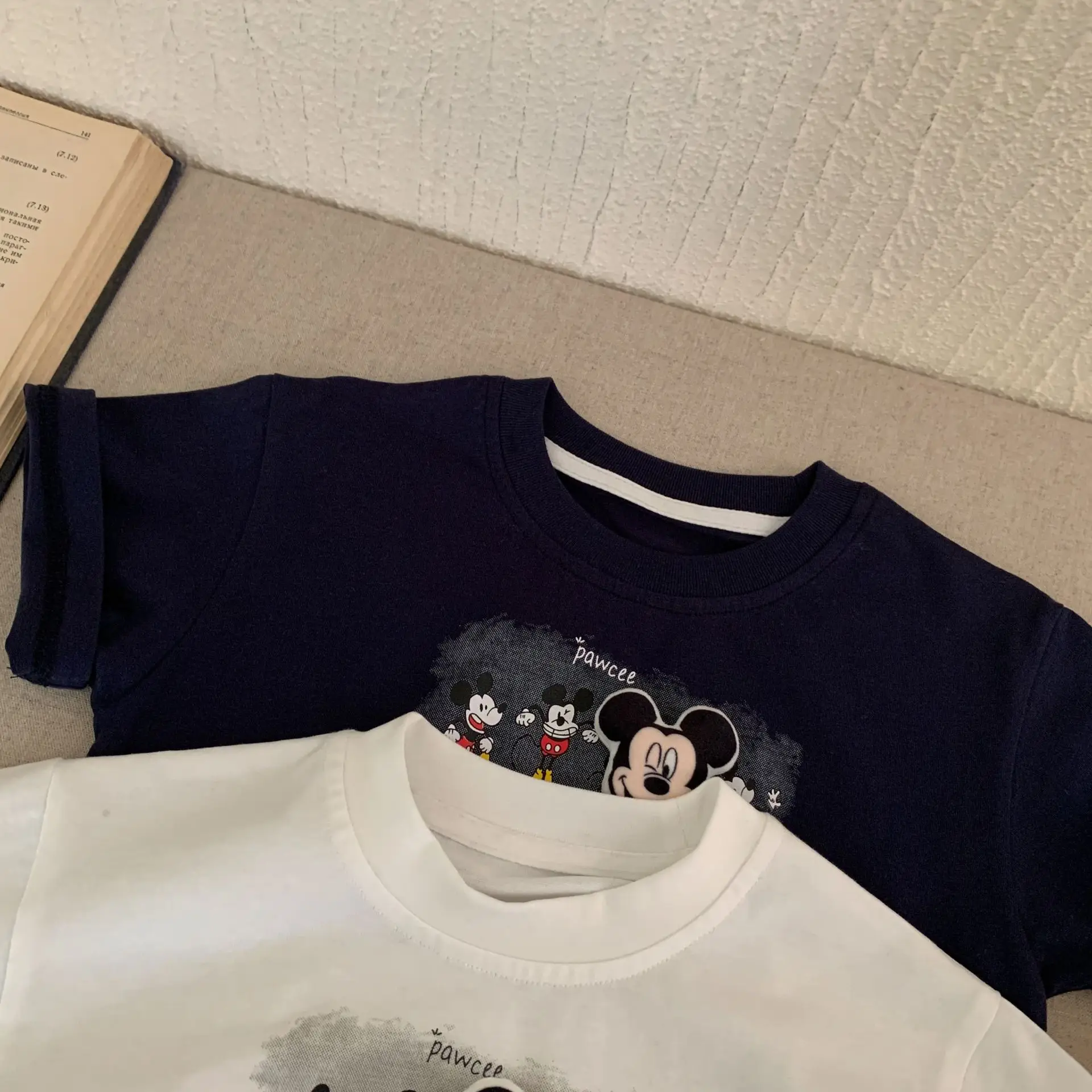 Kids Cartoon T-Shirt Navy Blue 2025 Summer — feature 10