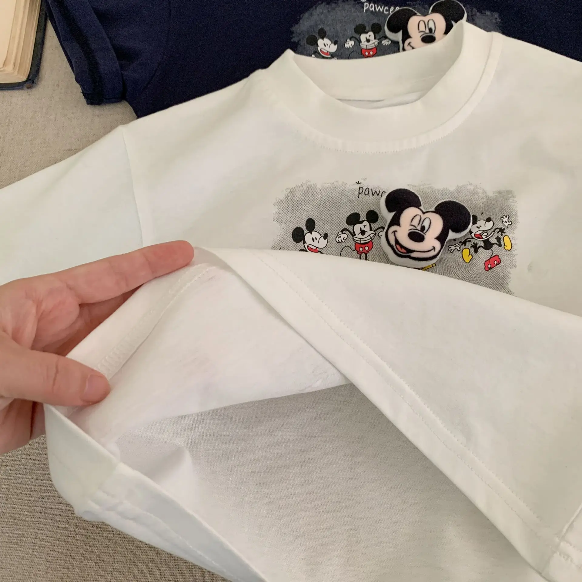 Kids Cartoon T-Shirt Navy Blue 2025 Summer — feature 11