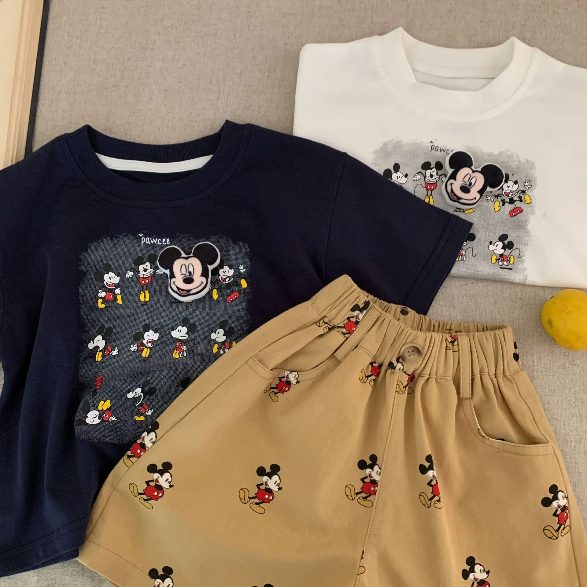 Kids Cartoon T-Shirt Navy Blue 2025 Summer — feature 13
