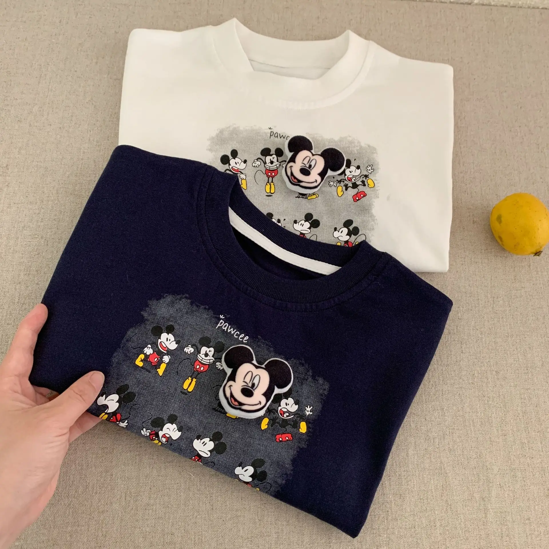 Kids Cartoon T-Shirt Navy Blue 2025 Summer — feature 3