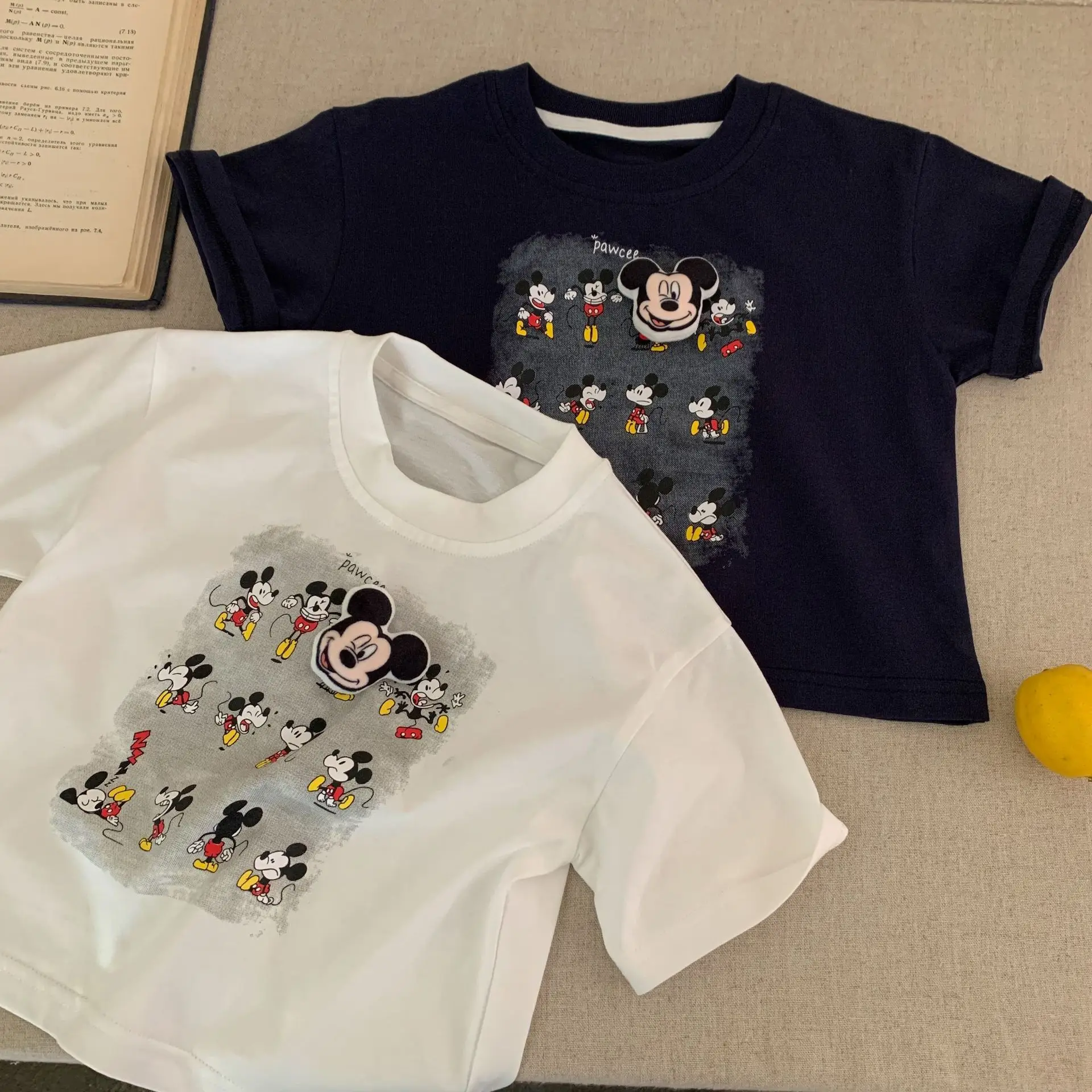 Kids Cartoon T-Shirt Navy Blue 2025 Summer — feature 7