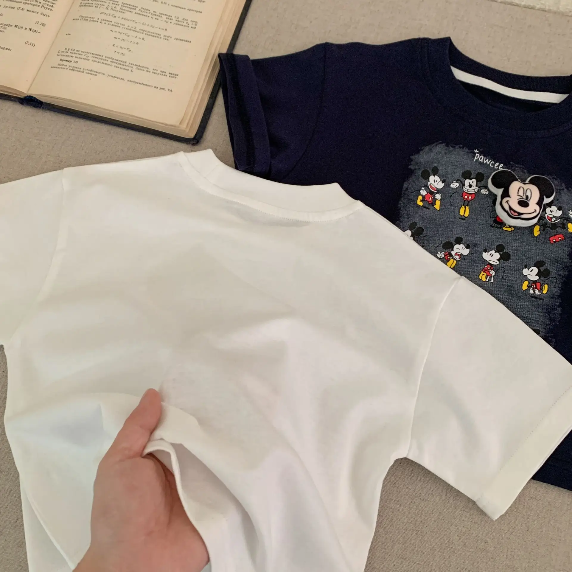 Kids Cartoon T-Shirt Navy Blue 2025 Summer — feature 8