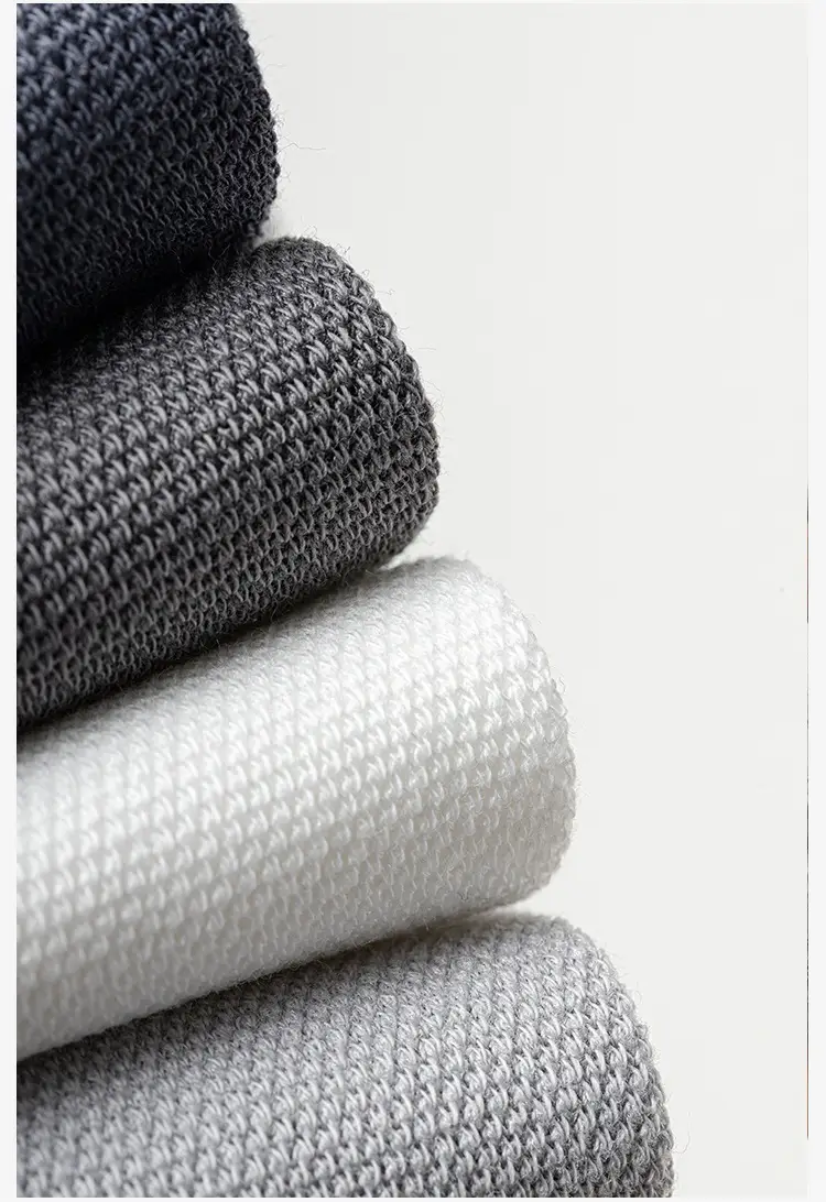 Socks men's summer thin cotton yarn deodorant sweat-absorbent tube socks white sports mesh breathable men's socks — feature 10