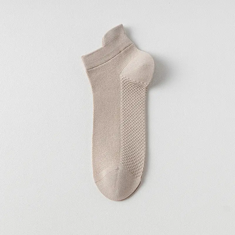 Socks men's summer thin cotton yarn deodorant sweat-absorbent tube socks white sports mesh breathable men's socks