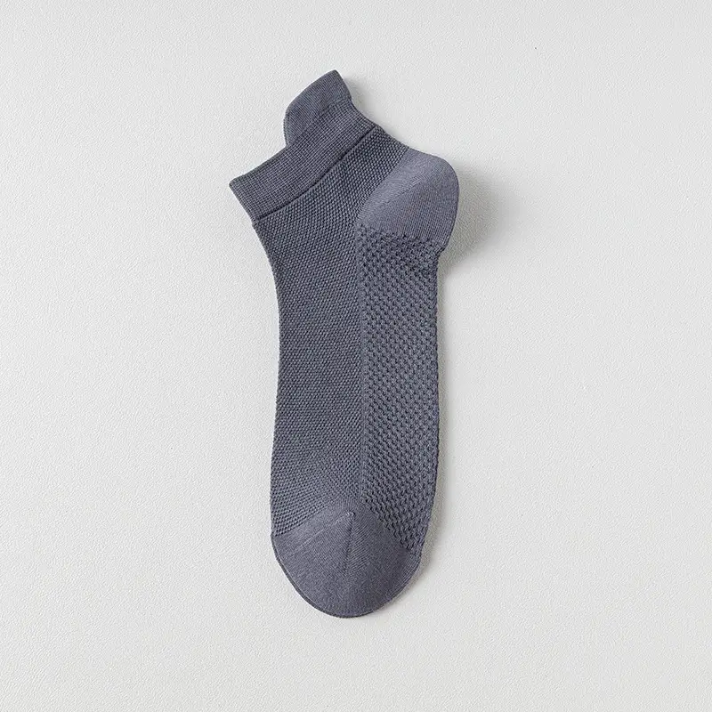 Socks men's summer thin cotton yarn deodorant sweat-absorbent tube socks white sports mesh breathable men's socks